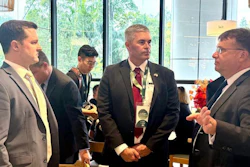 The U.S. Grains & BioProducts Council (USGBC) recently joined a U.S. Department of Agriculture (USDA) team in Kuala Lumpur, Malaysia to explore opportunities to increase U.S. export opportunities for feed grains and their co-products. Pictured from left to right are USGBC President and CEO Ryan LeGrand, USGBC Vice Chairman Jay Reiners and U.S. Ambassador to Malaysia Edgard D. Kagan.