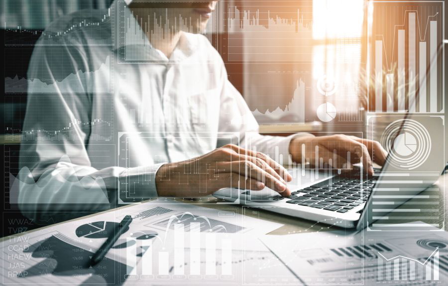 Marketing Data On Laptop