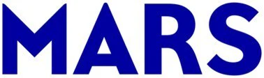 Mars corporate logo in bold blue capital letters