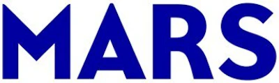 Mars corporate logo in bold blue capital letters