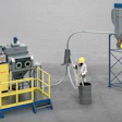 Flexicon PNEUMATI-CON® dilute phase vacuum conveying system designed for unloading containers and bags.