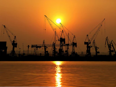 Sunset Port Exports Pixabay