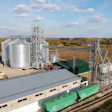 Grain Bins Aerial