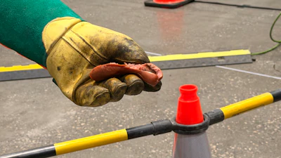 A hotdog cooked from the inside out in seconds by an electric arc.c'Electrical Hazard Demonstration: WATT Could Go Wrong' demonstration at GEAPS Exchange 2026.