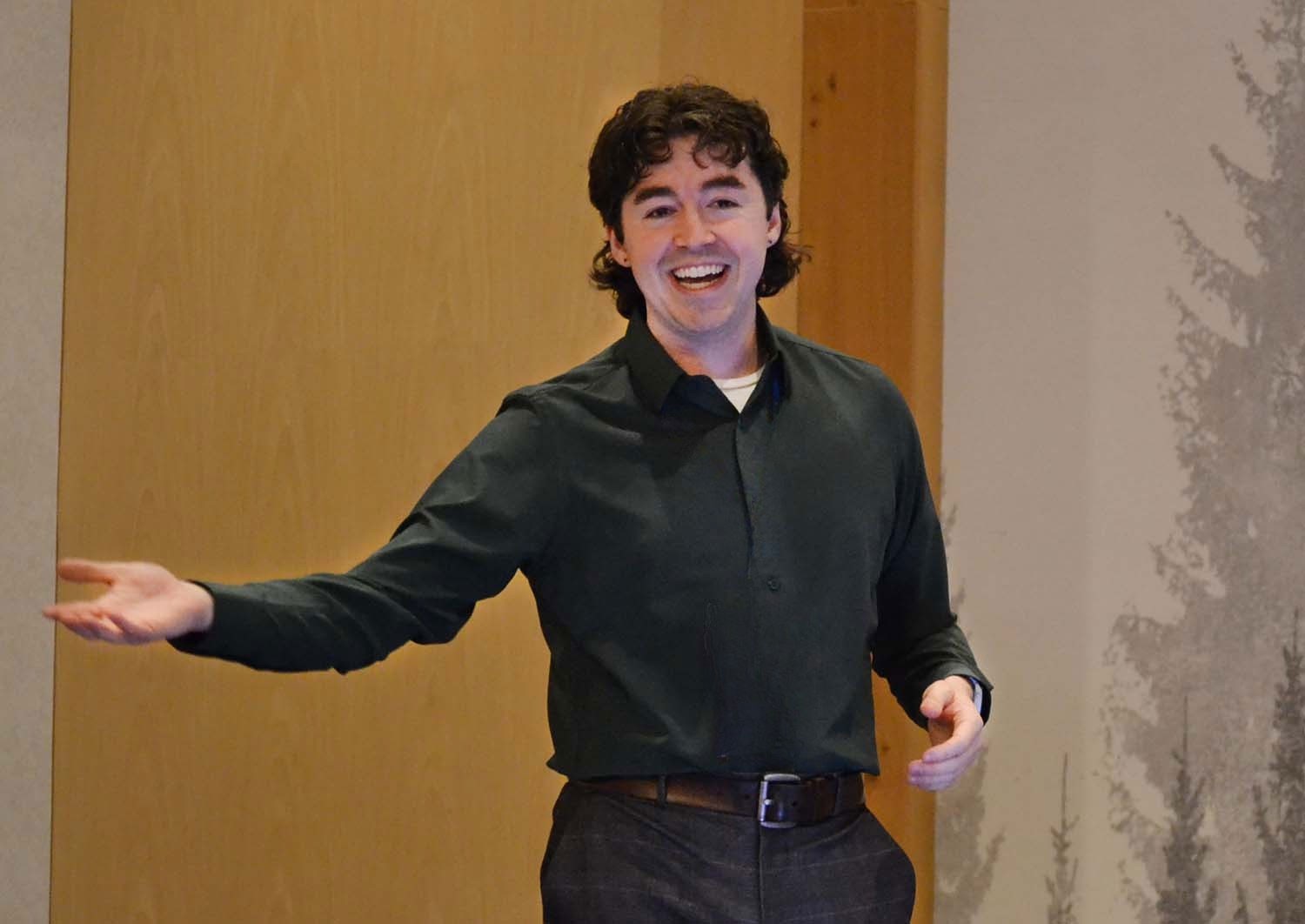 Nicholas Sorgen, continuous improvement analyst, Aviagen, provides an artificial intelligence and data utilization in the feed mill case study at the 2026 USPOULTRY Feed Mill Management seminar.