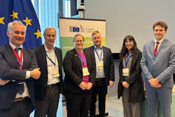 The U.S. Grains & BioProducts Council (USGBC) recently conduced a follow-up mission to Spain and Belgium to continue expanding the organization’s presence as a trusted partner in biofuel policy expansion in the region. Pictured from left to right are DG MOVE Policy Officer Pablo Fabregas Martínez; ADM General Manager of Ethanol Market Development Christian Delahouliere; Growth Energy Director of Global Policy Emily Marthaler; StepOne Tech CEO Tuomo Isokivijärvi; USGBC Regional Ethanol Manager for the European Union, United Kingdom and Canada Stephanie Larson; and DG MOVE Policy Officer Martin Burgat.