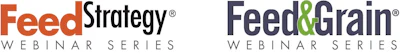 FeedStrategy and Feed&Grain webinar series logos with registered trademarks