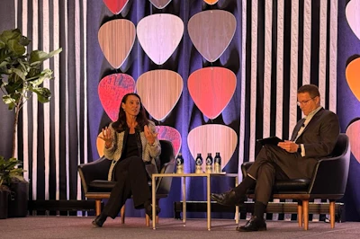 Sheryl Wallace, CEO of Ardent Mills, and Mike Seyfert, president & CEO of NGFA.