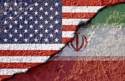 Usa Iran Flag