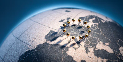 Abstract Map Eu Countries