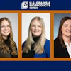 Emma Freebairn (left), Samantha Redfern (center) and Emily Schneider (right) recently transitioned to new roles in the U.S. Grains & BioProducts Council's (USGBC's) Washington, D.C. headquarters.