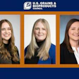 Emma Freebairn (left), Samantha Redfern (center) and Emily Schneider (right) recently transitioned to new roles in the U.S. Grains & BioProducts Council's (USGBC's) Washington, D.C. headquarters.