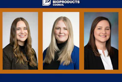 Emma Freebairn (left), Samantha Redfern (center) and Emily Schneider (right) recently transitioned to new roles in the U.S. Grains & BioProducts Council's (USGBC's) Washington, D.C. headquarters.