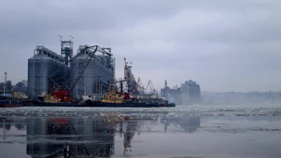 Grain Facility On Black Sea