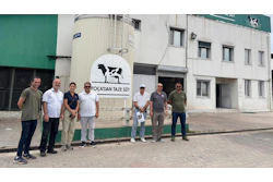 U.S. Grains & BioProducts Council (USGBC) Deputy Regional Director for Europe and the Middle East Ana María Ballesteros (third from left) and USGBC Regional Director for Europe, the Middle East and Africa Ramy H. Taieb (second from right) recently traveled to Türkiye to meet with dairy industry stakeholders about the benefits of U.S. distiller's dried grains with solubles (DDGS).