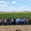 U.S. Grains & BioProducts Council (USGBC) Marketing Specialist for Latin America Angelica Ríos (fourth from left) escorted a group of Central American and Caribbean nutritionists to Minnesota last week to reinforce their technical knowledge and comfort with U.S. corn co-products.