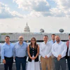 The U.S. Grains & BioProducts Council (USGBC) recently escorted a team of Guatemalan energy and transportation leaders to the U.S. to support the country’s upcoming E10 blending program. USGBC Latin America Ethanol Strategy Lead Federico Salcedo (second from right) is pictured with the team at the Council’s Washington, D.C. headquarters.
