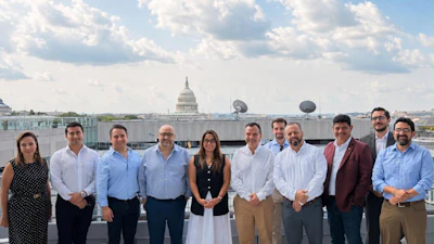 The U.S. Grains & BioProducts Council (USGBC) recently escorted a team of Guatemalan energy and transportation leaders to the U.S. to support the country’s upcoming E10 blending program. USGBC Latin America Ethanol Strategy Lead Federico Salcedo (second from right) is pictured with the team at the Council’s Washington, D.C. headquarters.