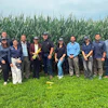 The U.S. Grains & BioProducts Council (USGBC) escorted a group of Panamanian maritime shipping stakeholders to Illinois and Texas for an overview of U.S. ethanol production and capability in sustainable marine fuel (SMF). Pictured at USGBC Past Chairman Mark Wilson’s farm in Toulon, IL are Illinois Corn Director of Exports & Logistics Collin Waters (leftmost), Wilson (seventh from right), USGBC Latin America Regional Ethanol Consultant Marcelo Velazquez (fifth from right) and USGBC Manager of Global Ethanol Programs Emma Freebairn (rightmost).
