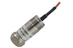 Weibull pressure transducer sensor with threaded connector and black cable