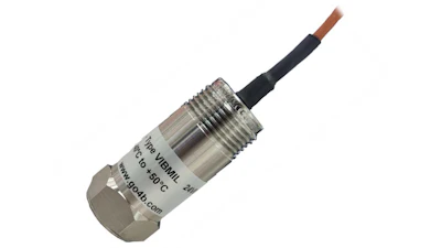 Weibull pressure transducer sensor with threaded connector and black cable