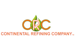 Continental Refining Company CRC logo with green leaf and orange text