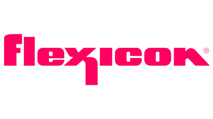 Flexicon registered trademark logo in bright magenta wordmark typography