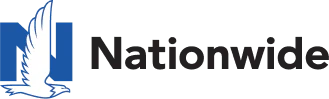 Nationwide insurance logo with blue sailboat icon and black text