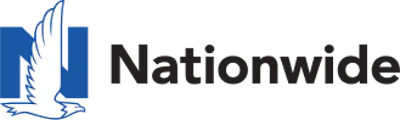 Nationwide insurance logo with blue sailboat icon and black text