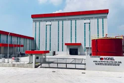 Norel Nutrition Malaysia manufacturing facility with red-roofed industrial building and white corrugated walls