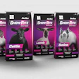 Show-Rite livestock feed bags for goat, cattle, lamb, swine and performance formulas displayed in a row